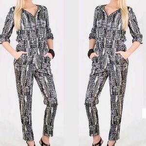 W118 Walter Baker Peavey jumpsuit houndstooth